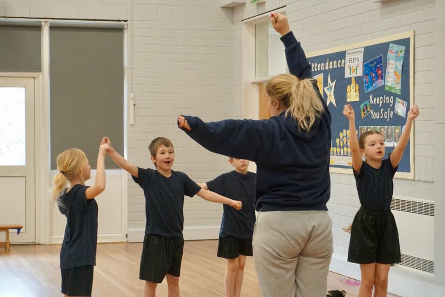 Staff teaching Dance